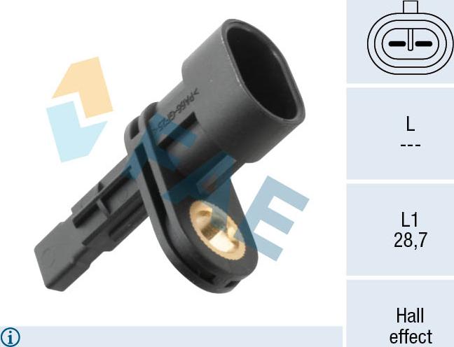 FAE 78573 - Senzor,turatie roata aaoparts.ro