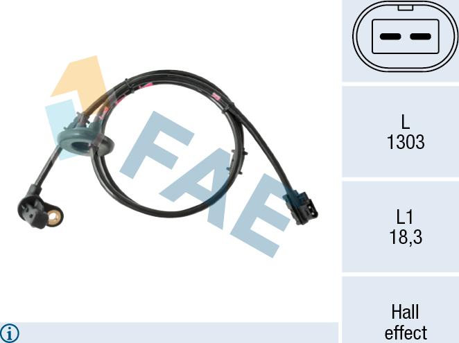 FAE 78642 - Senzor,turatie roata aaoparts.ro