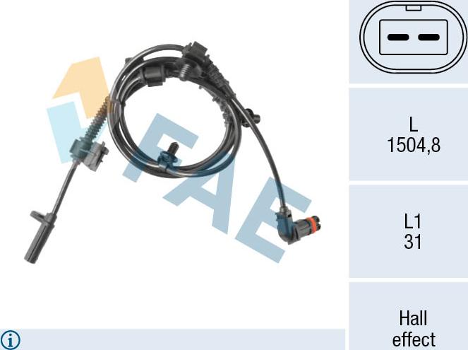 FAE 78632 - Senzor,turatie roata aaoparts.ro
