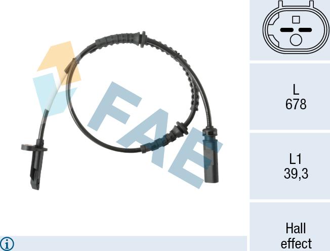 FAE 78625 - Senzor,turatie roata aaoparts.ro