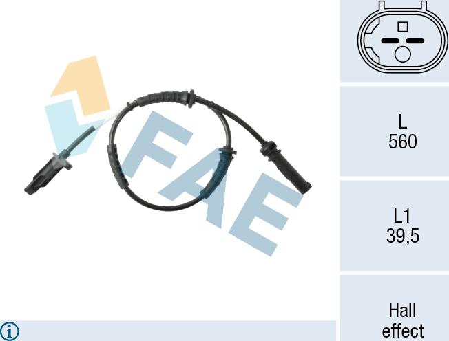 FAE 78626 - Senzor,turatie roata aaoparts.ro
