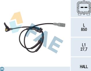 FAE 78087 - Senzor,turatie roata aaoparts.ro
