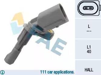 FAE 78125 - Senzor,turatie roata aaoparts.ro