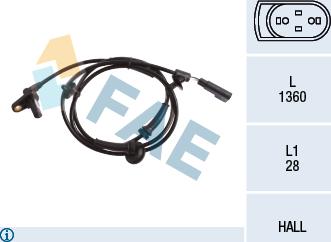 FAE 78216 - Senzor,turatie roata aaoparts.ro