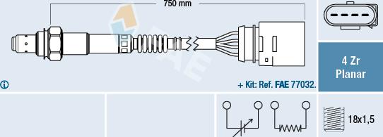 FAE 77906 - Sonda Lambda aaoparts.ro