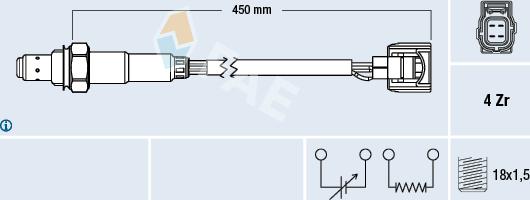 FAE 77523 - Sonda Lambda aaoparts.ro