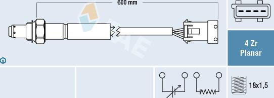 FAE 77614 - Sonda Lambda aaoparts.ro