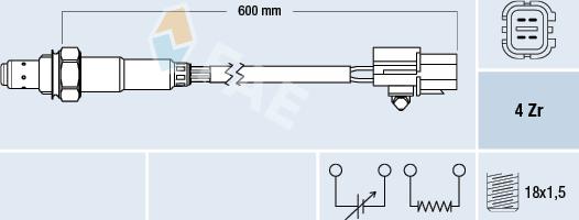 FAE 77688 - Sonda Lambda aaoparts.ro