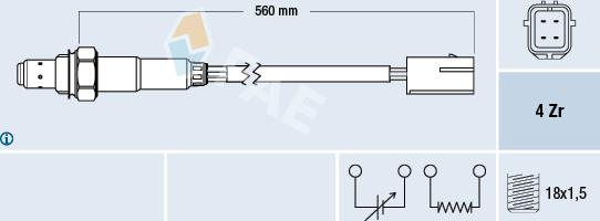 FAE 77196 - Sonda Lambda aaoparts.ro