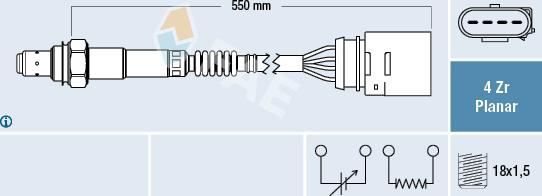FAE 77148 - Sonda Lambda aaoparts.ro