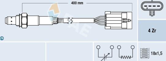 FAE 77158 - Sonda Lambda aaoparts.ro
