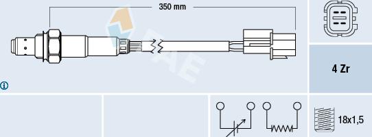 FAE 77287 - Sonda Lambda aaoparts.ro