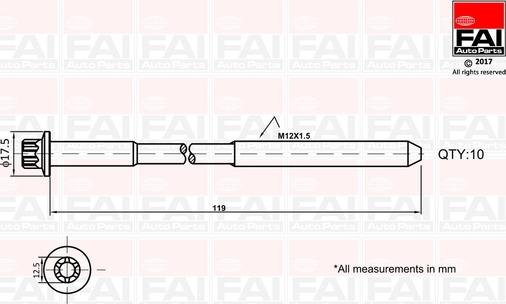 FAI AutoParts B1401 - Set surub, chiulasa aaoparts.ro