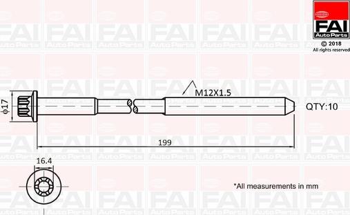 FAI AutoParts B1756 - Set surub, chiulasa aaoparts.ro
