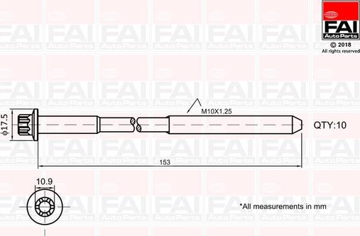 FAI AutoParts B701 - Set surub, chiulasa aaoparts.ro