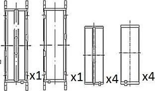 FAI AutoParts BM1055-STD - Cuzineti, arbore cotit aaoparts.ro