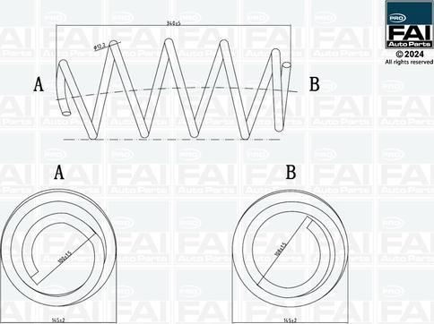 FAI AutoParts FPCS125 - Arc spiral aaoparts.ro