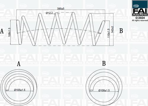 FAI AutoParts FPCS127 - Arc spiral aaoparts.ro