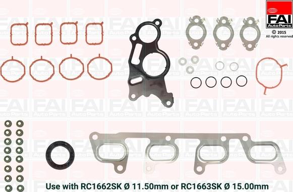 FAI AutoParts HS1662NH - Set garnituri, chiulasa aaoparts.ro