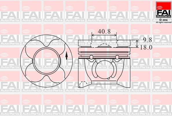FAI AutoParts PK12-000 - Piston aaoparts.ro