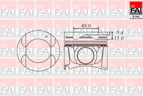 FAI AutoParts PK20-000 - Piston aaoparts.ro