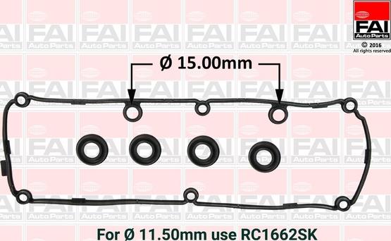 FAI AutoParts RC1663SK - Garnitura, capac supape aaoparts.ro