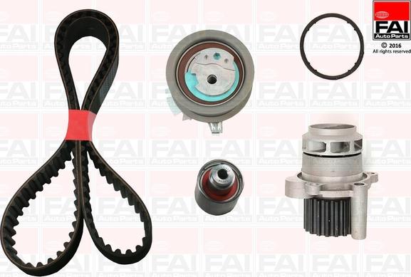 FAI AutoParts TBK345-6437 - Set pompa apa + curea dintata aaoparts.ro