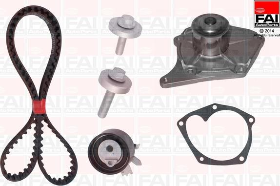 FAI AutoParts TBK357-6329 - Set pompa apa + curea dintata aaoparts.ro