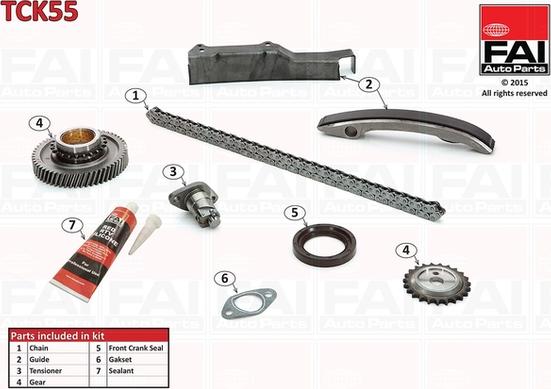 FAI AutoParts TCK55 - Chit lant de distributie aaoparts.ro