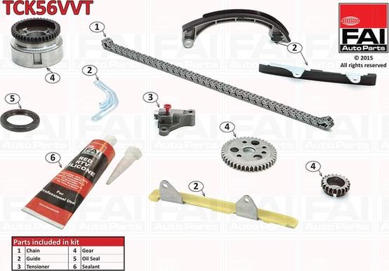 FAI AutoParts TCK56VVT - Chit lant de distributie aaoparts.ro