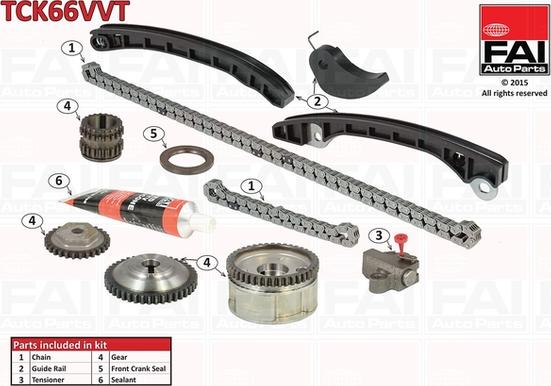 FAI AutoParts TCK66VVT - Chit lant de distributie aaoparts.ro