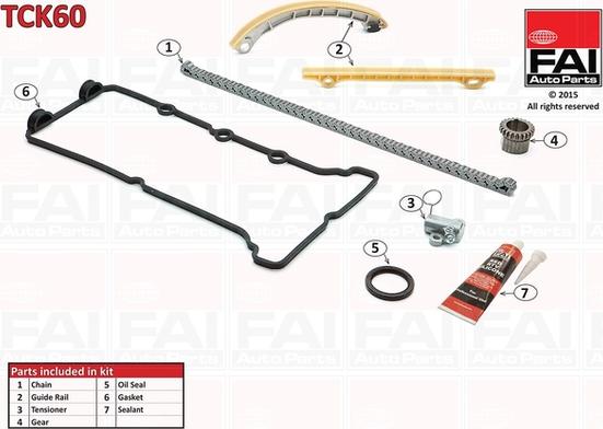 FAI AutoParts TCK60 - Chit lant de distributie aaoparts.ro