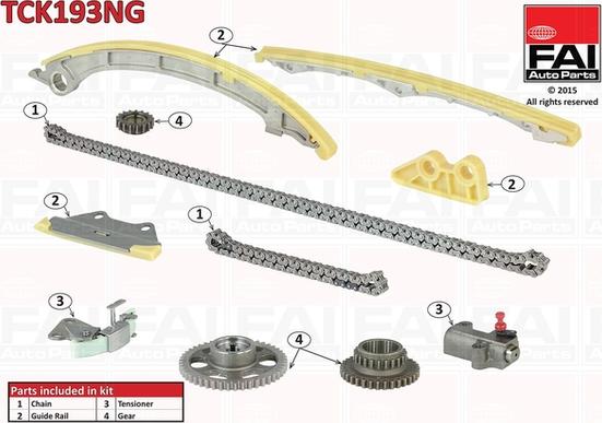 FAI AutoParts TCK193NG - Chit lant de distributie aaoparts.ro