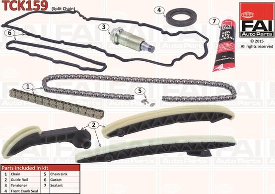 FAI AutoParts TCK159 - Chit lant de distributie aaoparts.ro