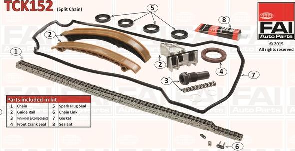 FAI AutoParts TCK152 - Chit lant de distributie aaoparts.ro