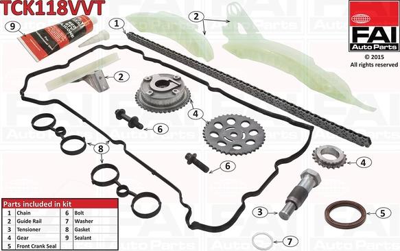 FAI AutoParts TCK118VVT - Chit lant de distributie aaoparts.ro