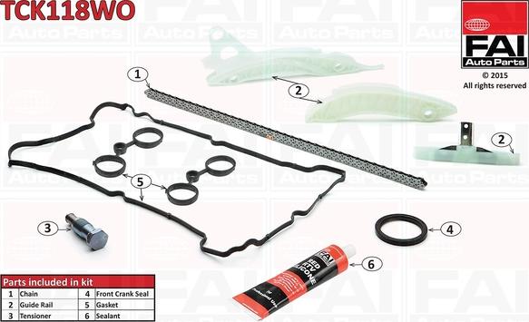 FAI AutoParts TCK118WO - Chit lant de distributie aaoparts.ro