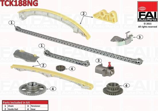 FAI AutoParts TCK188NG - Chit lant de distributie aaoparts.ro