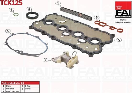 FAI AutoParts TCK125 - Chit lant de distributie aaoparts.ro