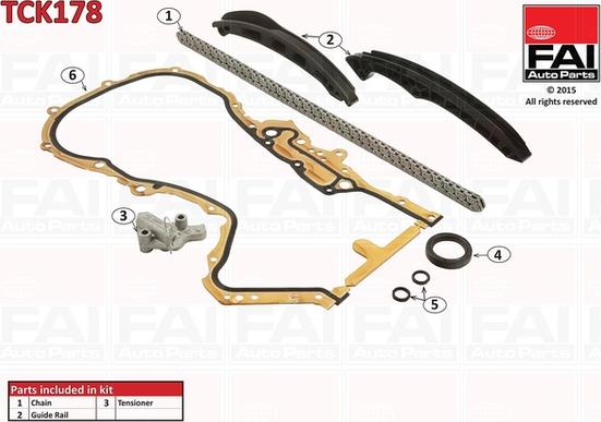 FAI AutoParts TCK178 - Chit lant de distributie aaoparts.ro