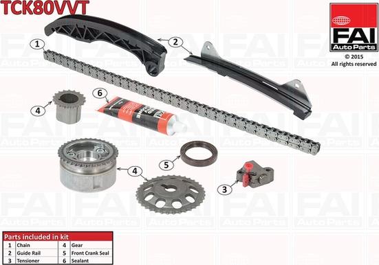 FAI AutoParts TCK80VVT - Chit lant de distributie aaoparts.ro