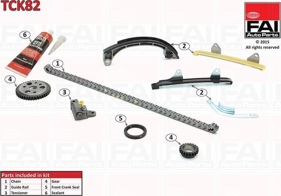 FAI AutoParts TCK82 - Chit lant de distributie aaoparts.ro