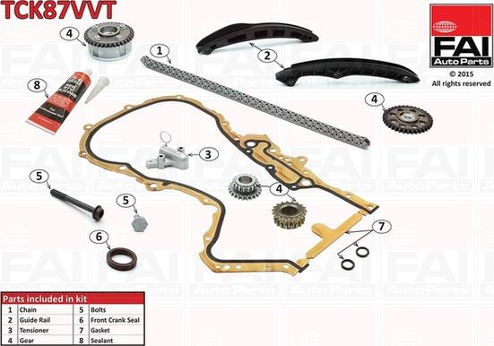 FAI AutoParts TCK87VVT - Chit lant de distributie aaoparts.ro