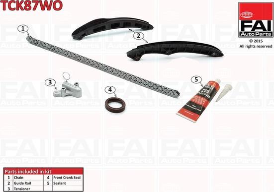 FAI AutoParts TCK87WO - Chit lant de distributie aaoparts.ro