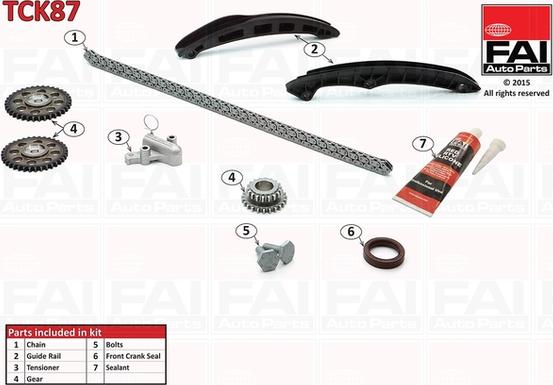 FAI AutoParts TCK87 - Chit lant de distributie aaoparts.ro