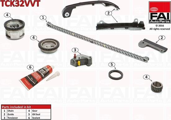 FAI AutoParts TCK32VVT - Chit lant de distributie aaoparts.ro