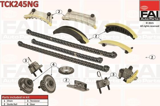 FAI AutoParts TCK245NG - Chit lant de distributie aaoparts.ro