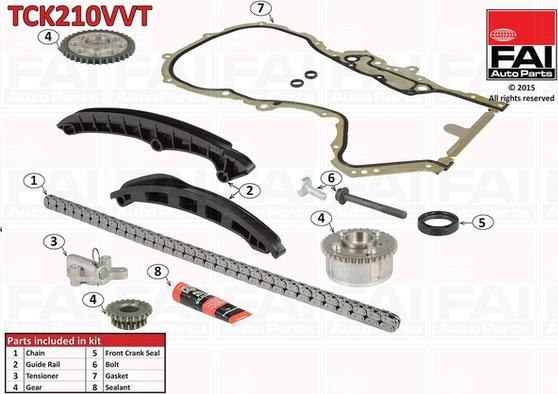 FAI AutoParts TCK210VVT - Chit lant de distributie aaoparts.ro