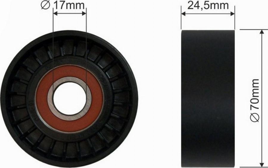 Fast FT44570 - Rola ghidare / conducere, curea transmisie aaoparts.ro