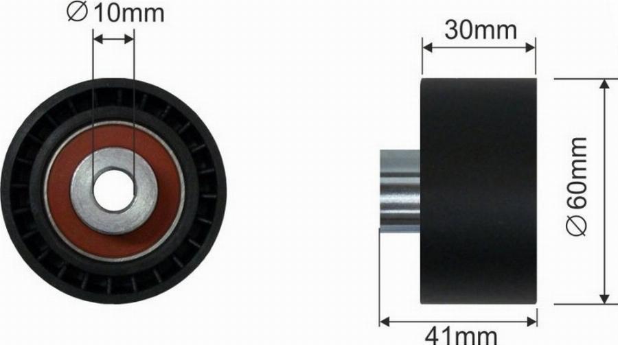 Fast FT44087 - Rola ghidare / conducere, curea distributie aaoparts.ro